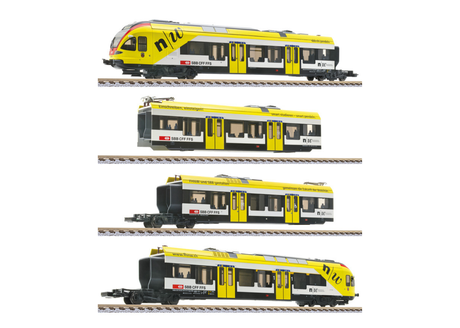 SBB FLIRT RABe 521 017 FHNW “Muttenz” - AC / 3-rail