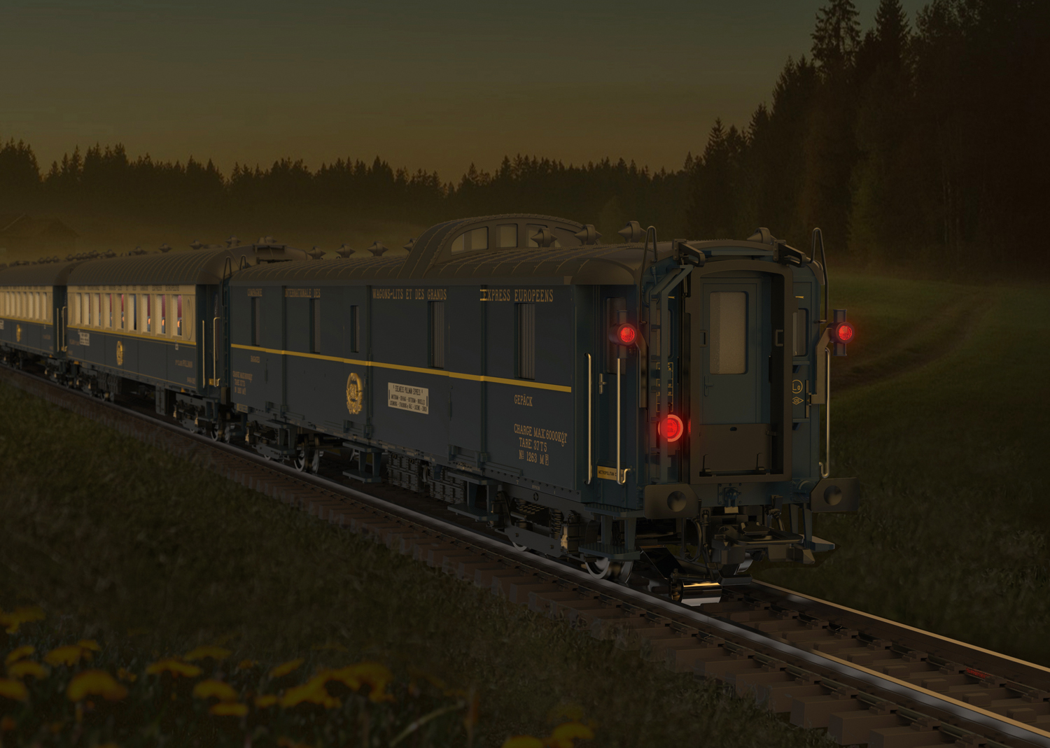 Marklin 42470 Edelweiss Parlor Car Set - V5