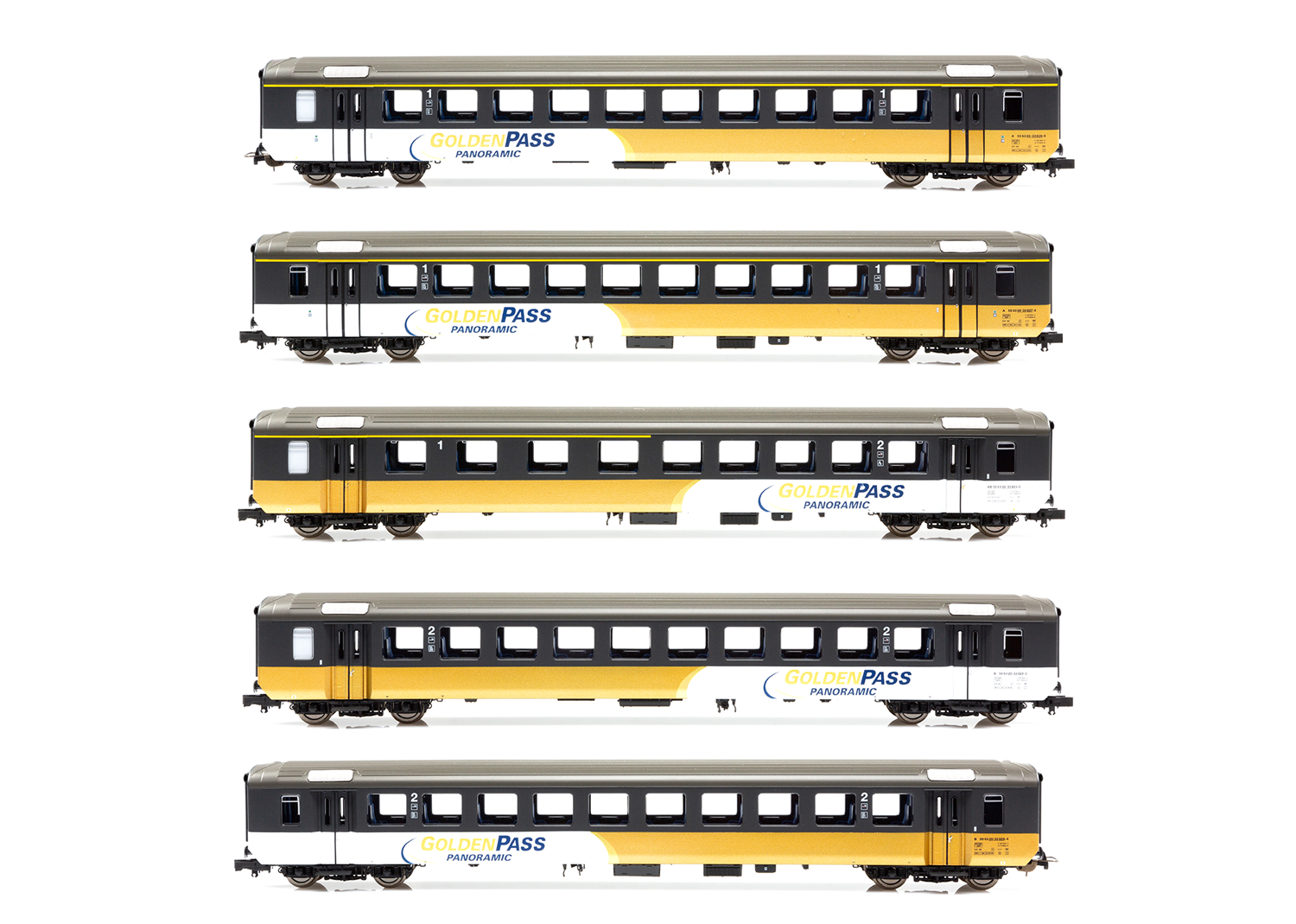 BLS GoldenPass Panoramic 5-Car Set
