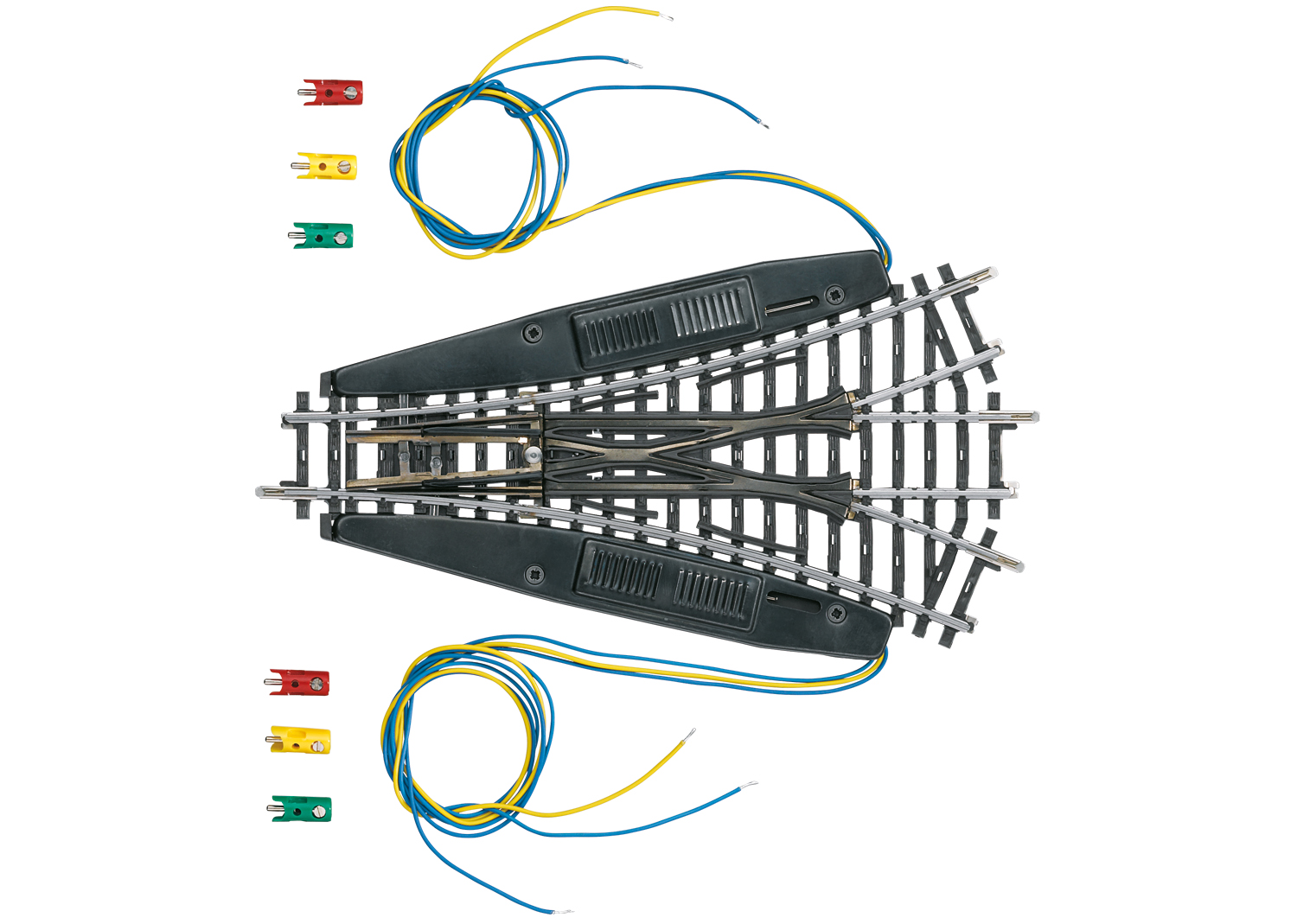 Marklin 2270 K Track Symmetrical Three-Way Turnout Length 168.9 mm / 6-5/8" / Radius 424.6 mm / 16-3/4"
