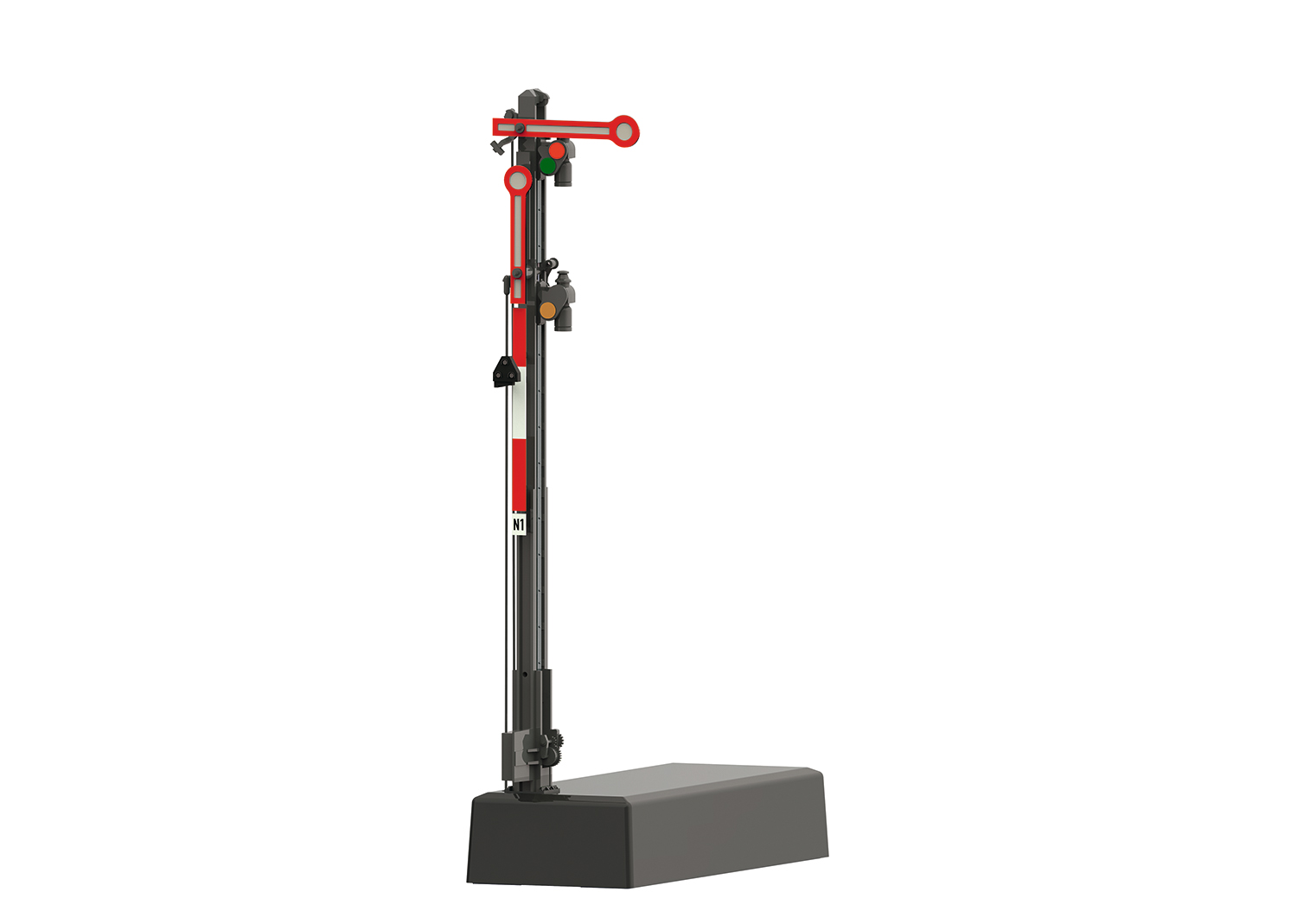 Marklin 70413 Hp 0 / Hp 1 / Hp 2 Home Signal with a Narrow Mast