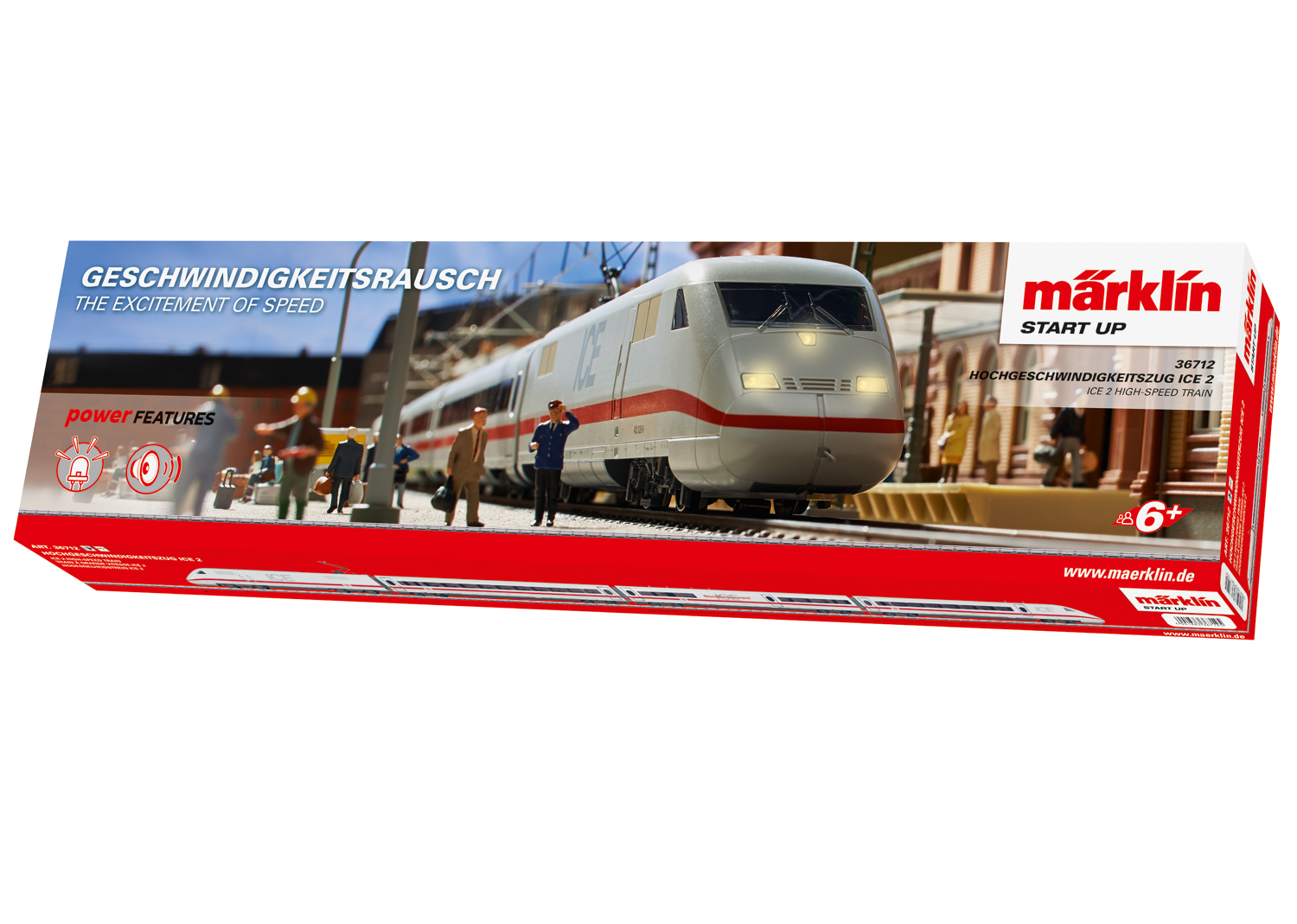 Marklin 36712 Märklin Start up - ICE 2 Class 402 Powered Rail Car Train - V3