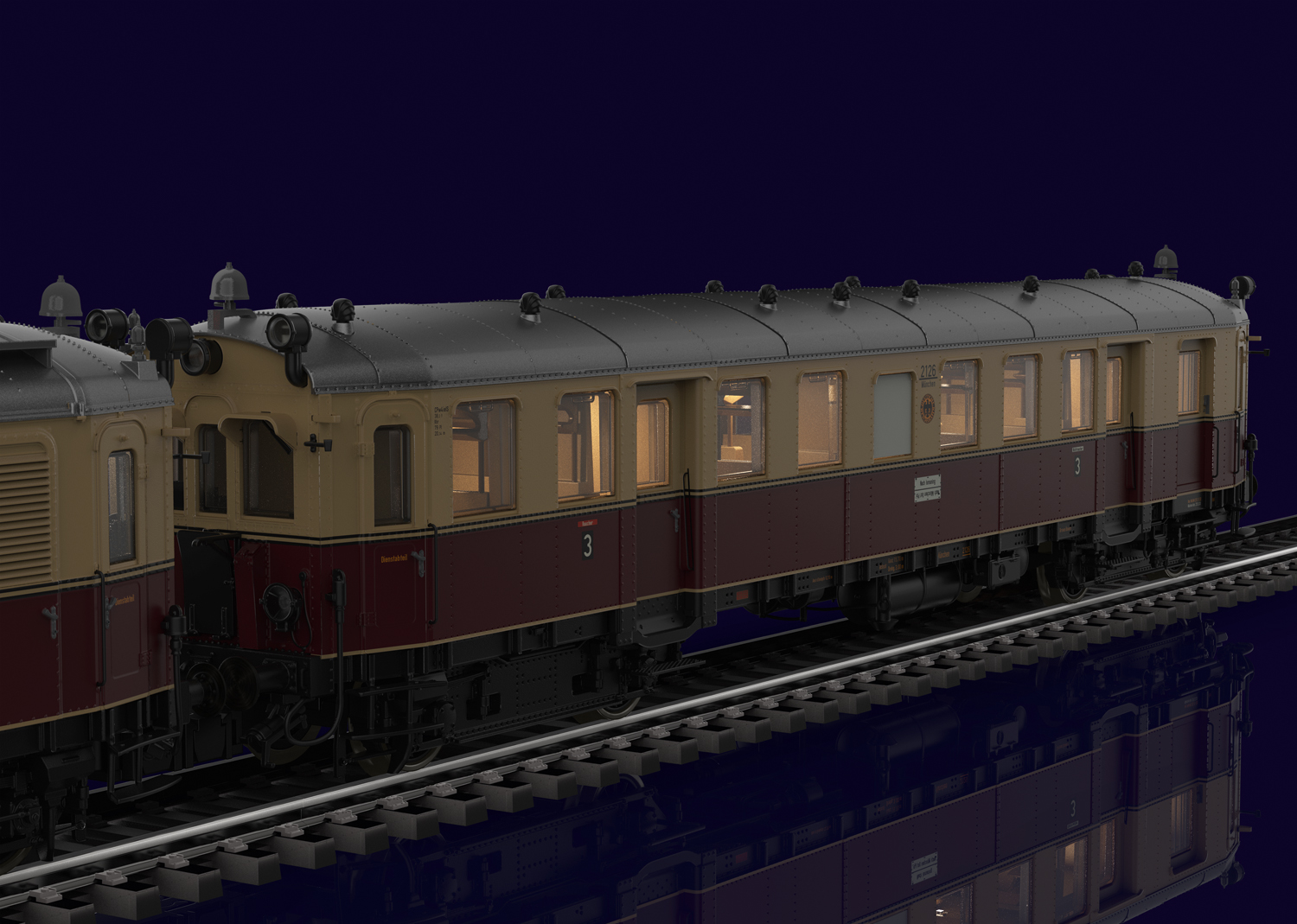 Marklin 39852 Class elT Rail Car 1126 with class elS control car 2126 - V5