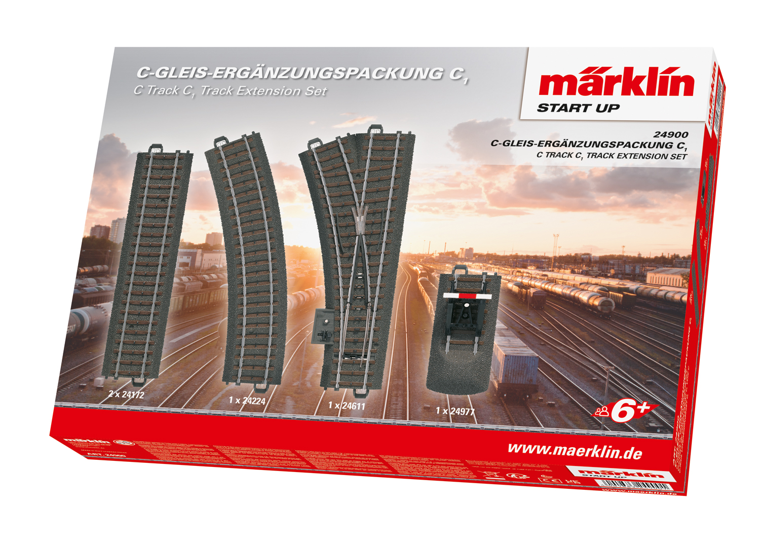 Marklin 24900 C1 C Track Extension Set