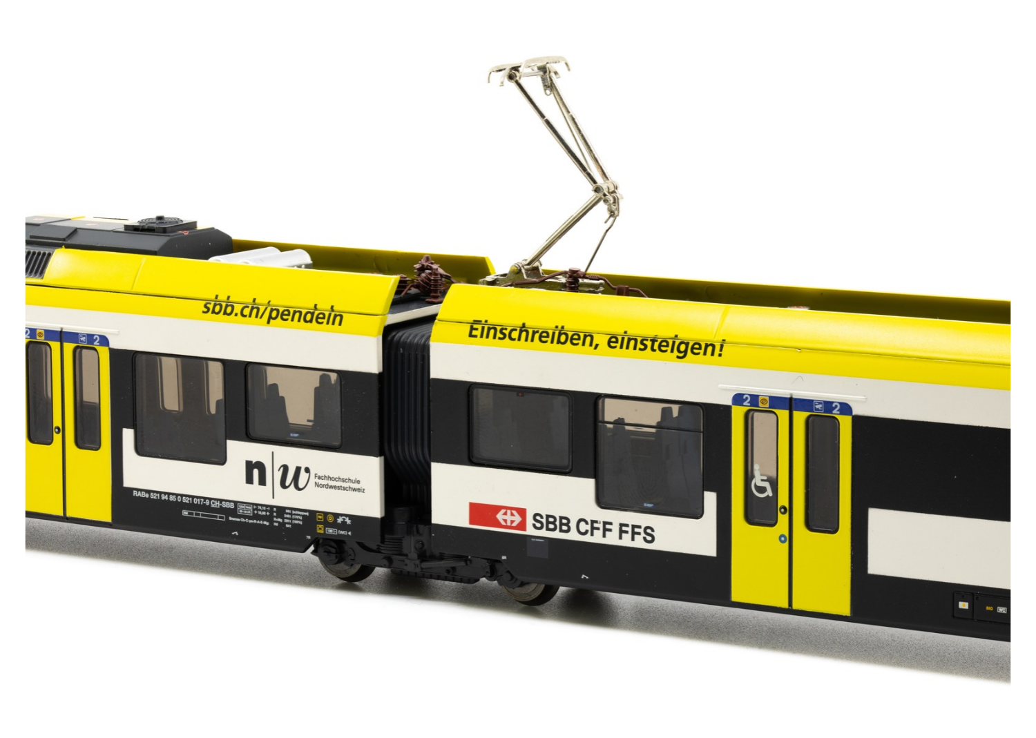 Liliput L133863 SBB FLIRT RABe 521 017 FHNW “Muttenz” DC / 2-Rail - V4