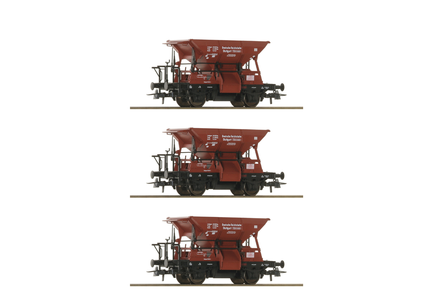 DRB  Talbot Ballast Hopper Wagons 3-Piece Set