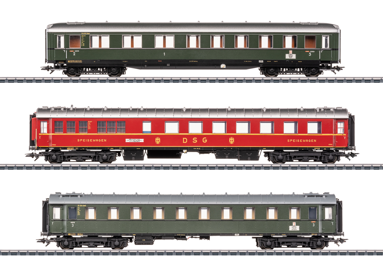 Marklin 42533 Express Train Passenger Car Set 2 for the “D 74”