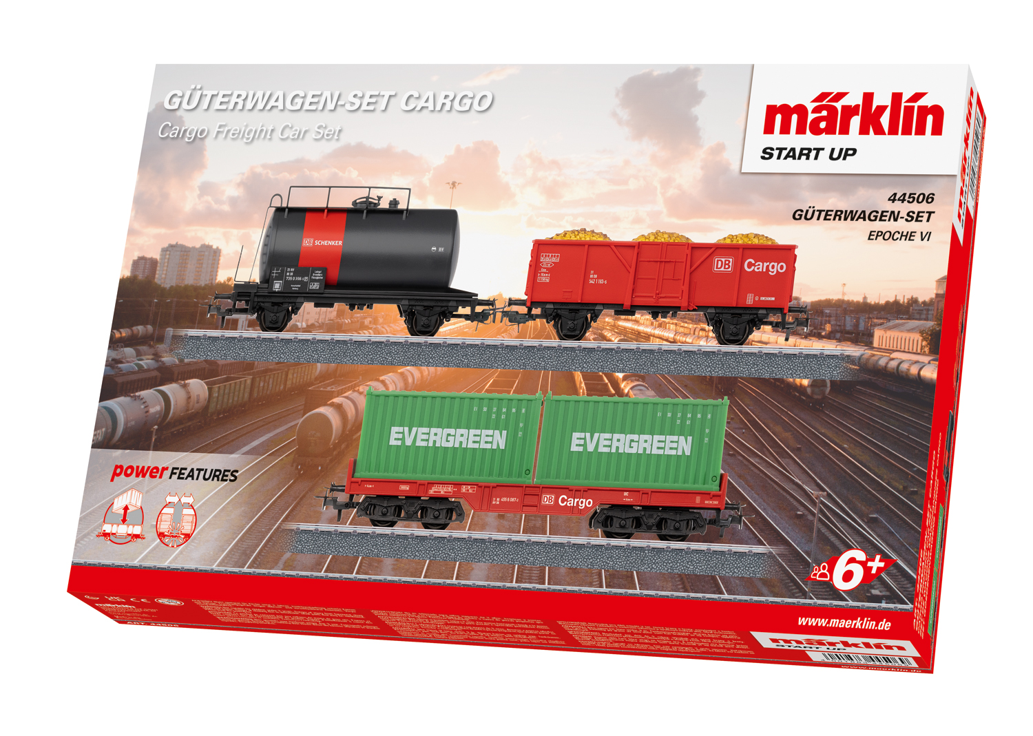 Marklin 44506 Start up - Cargo Freight Car Set, Era VI