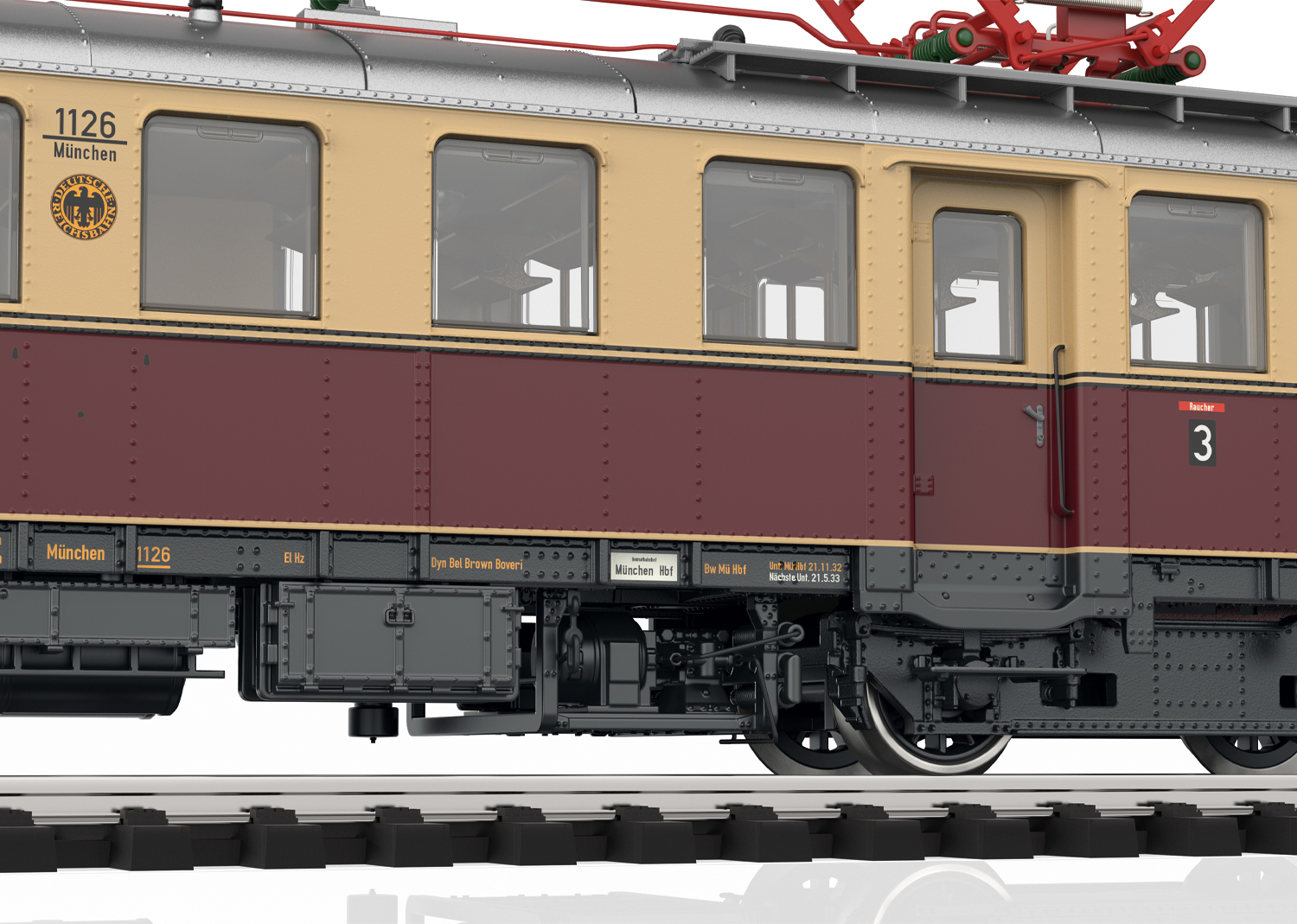 Marklin 39852 Class elT Rail Car 1126 with class elS control car 2126 - V6