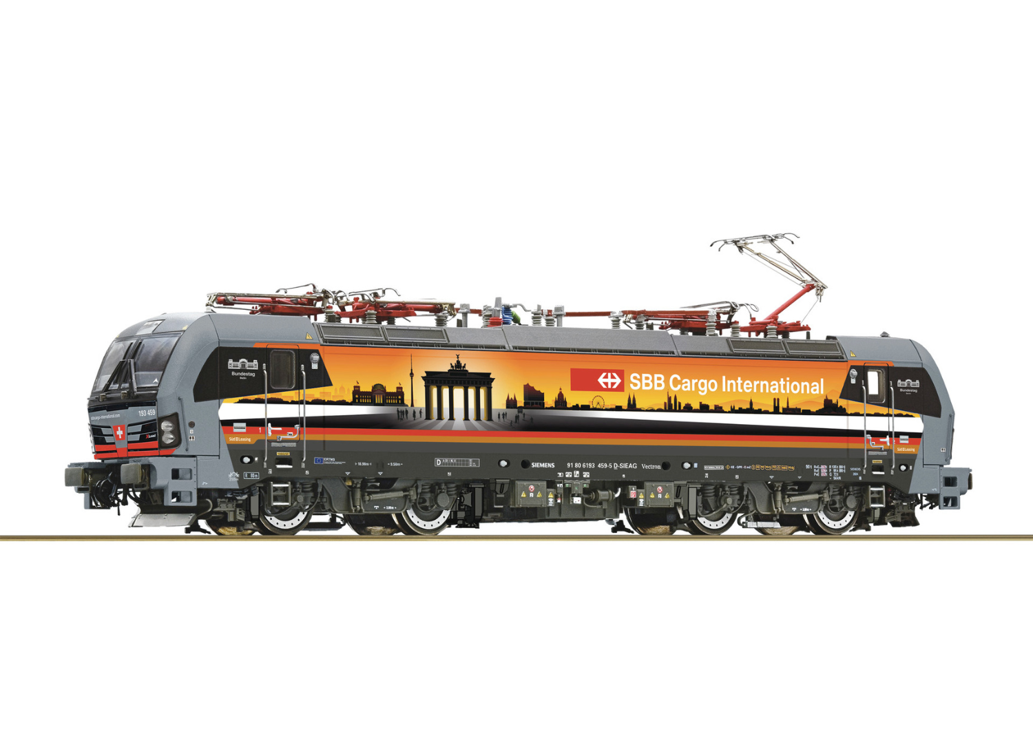 ROCO 7510065 SBB Cargo Deutschlandpiercer Electric Locomotive 193 459-5