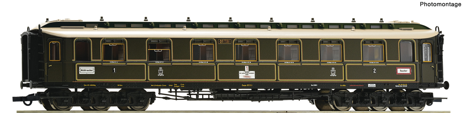 K.P.E.V. 1st/2nd Class Express Train Coach