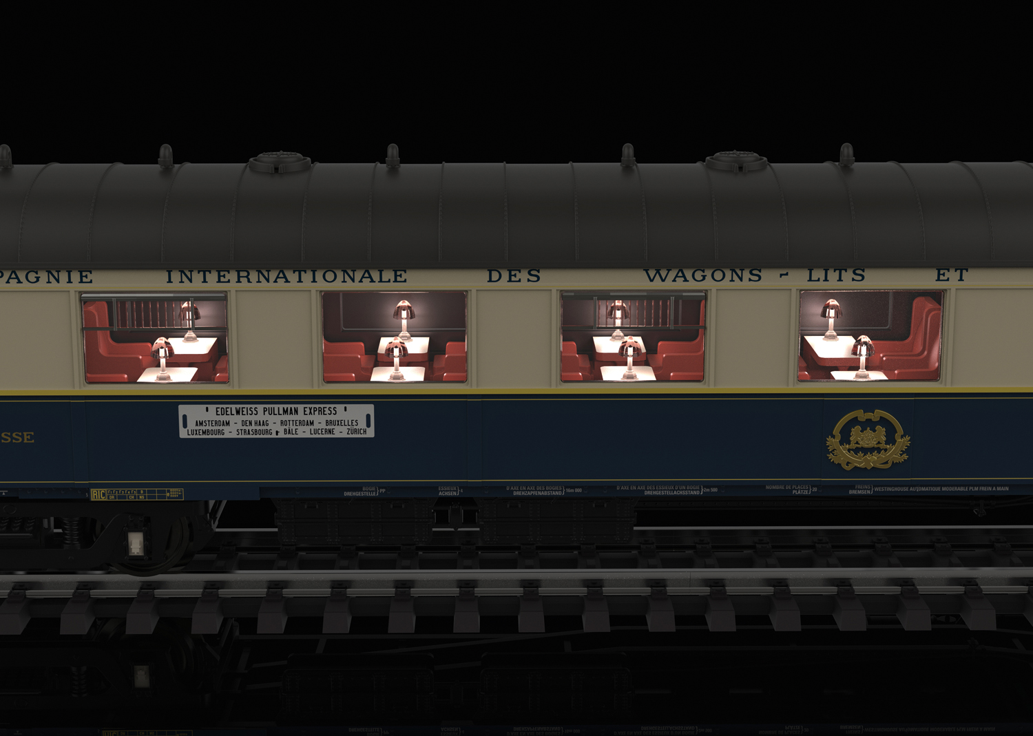 Marklin 42470 Edelweiss Parlor Car Set - V3