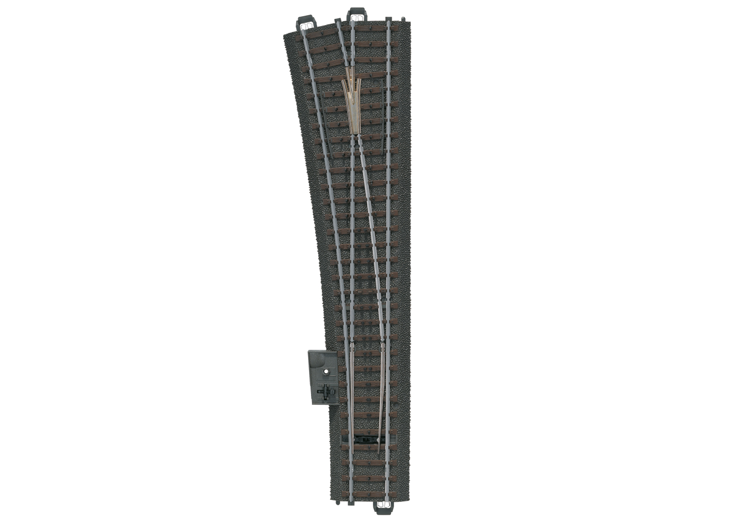 Marklin 24711 C Track Left Hand Wide Radius Turnout Length 236.1 mm / 9-5/16"