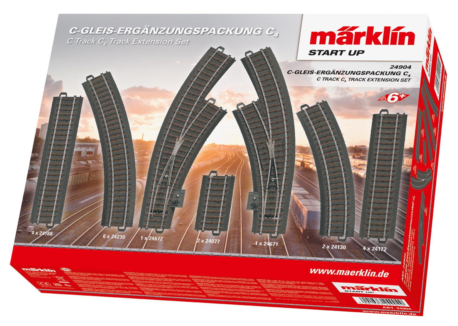 Marklin 24904 C4 C Track Extension Set
