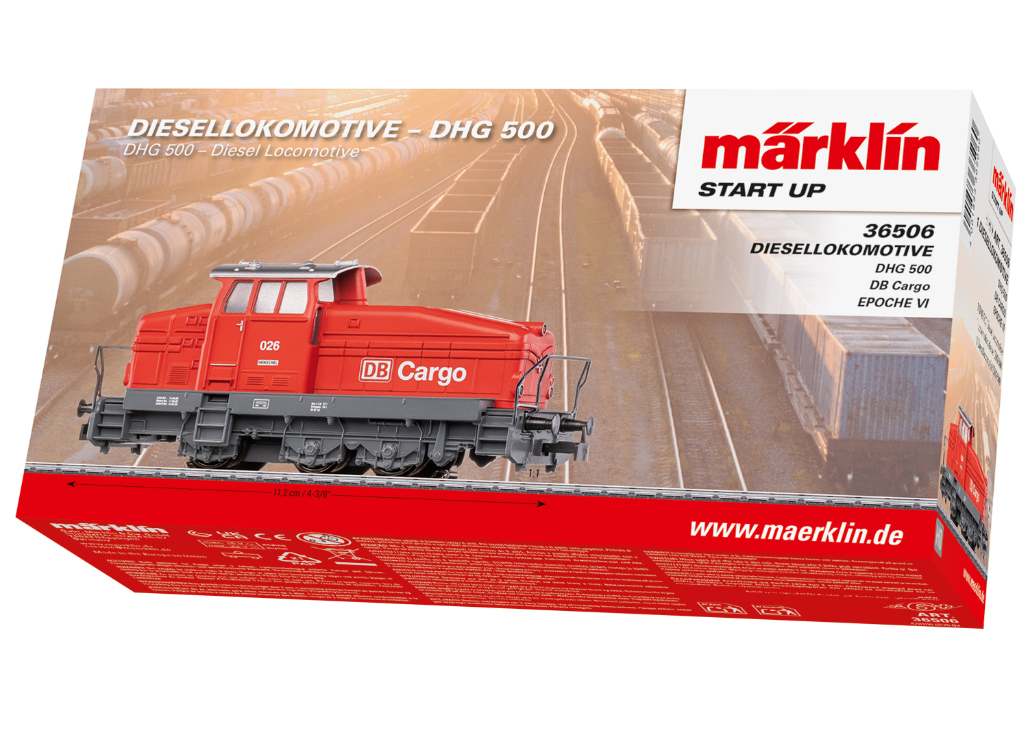 Marklin 36506 Start up - DB Cargo Class DHG 500 Diesel Locomotive - V3