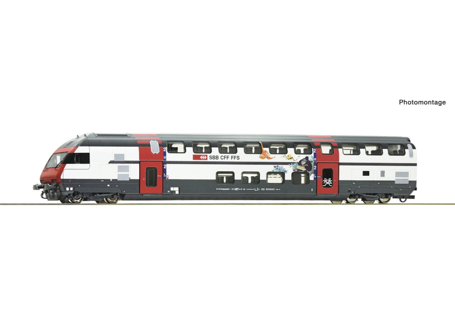 SBB IC2000 2nd Class Type Bt Double-deck Control Car DC / 2-Rail