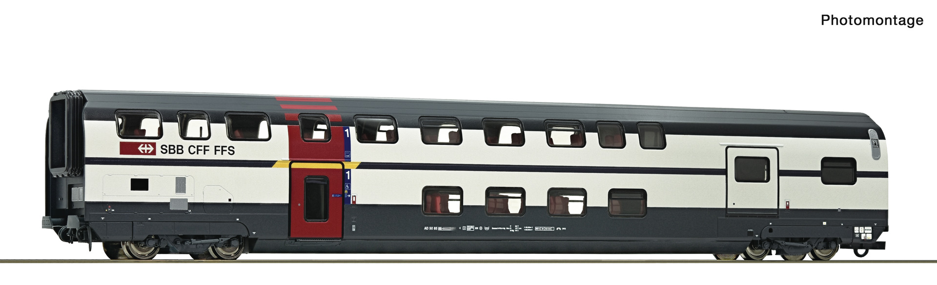 ROCO 6200214 SBB IC2000 1st Class Type AD Double-Deck Car