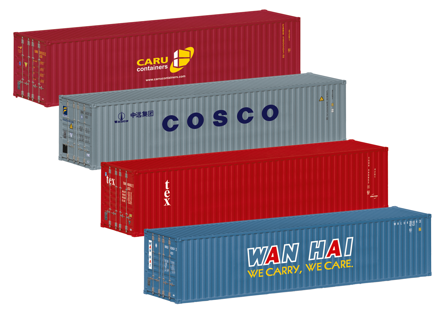 Marklin 76552 40-Foot Container Set - 4 pcs