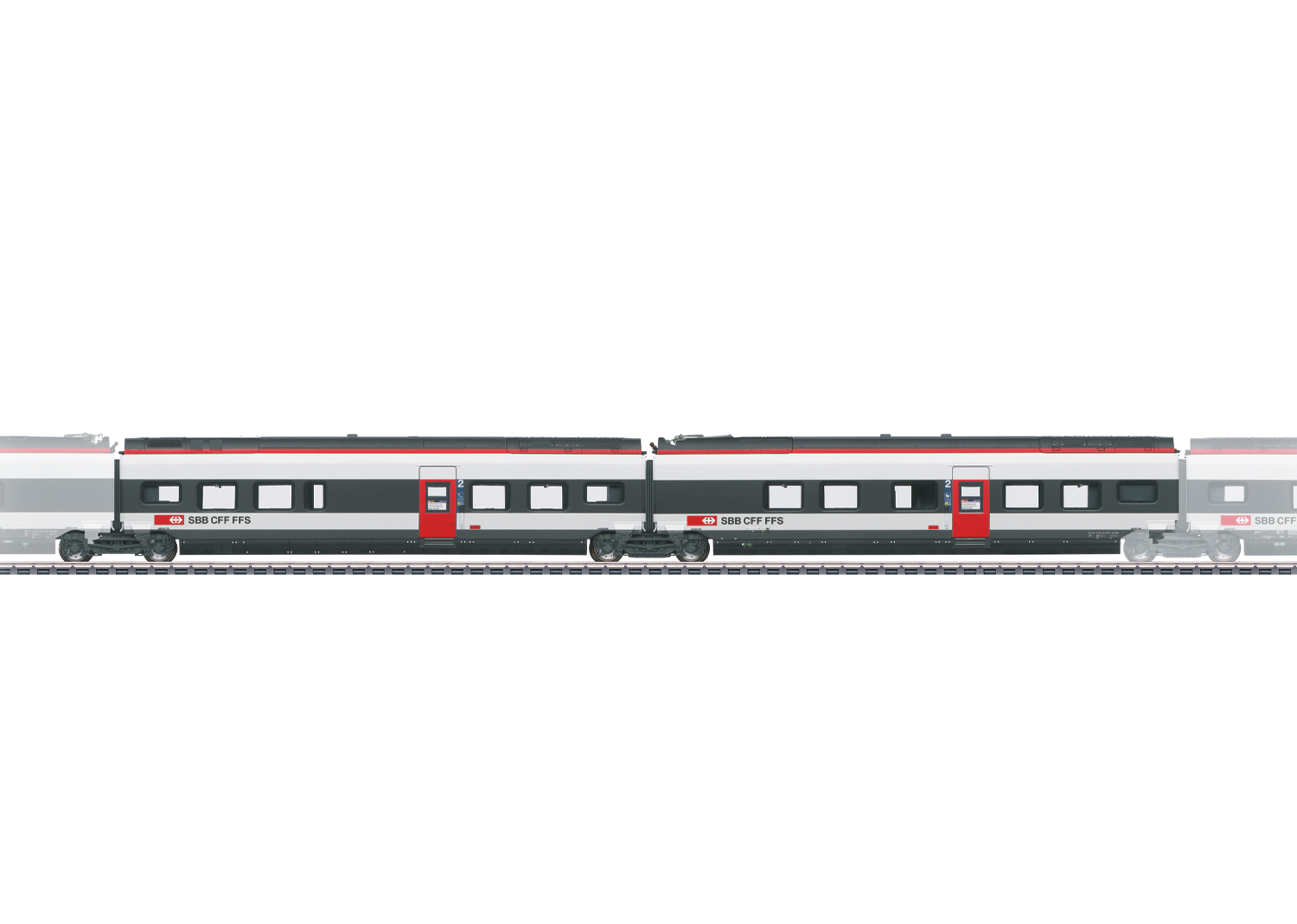 Add-On Car Set 1 for the Class RABe 501 022 Giruno