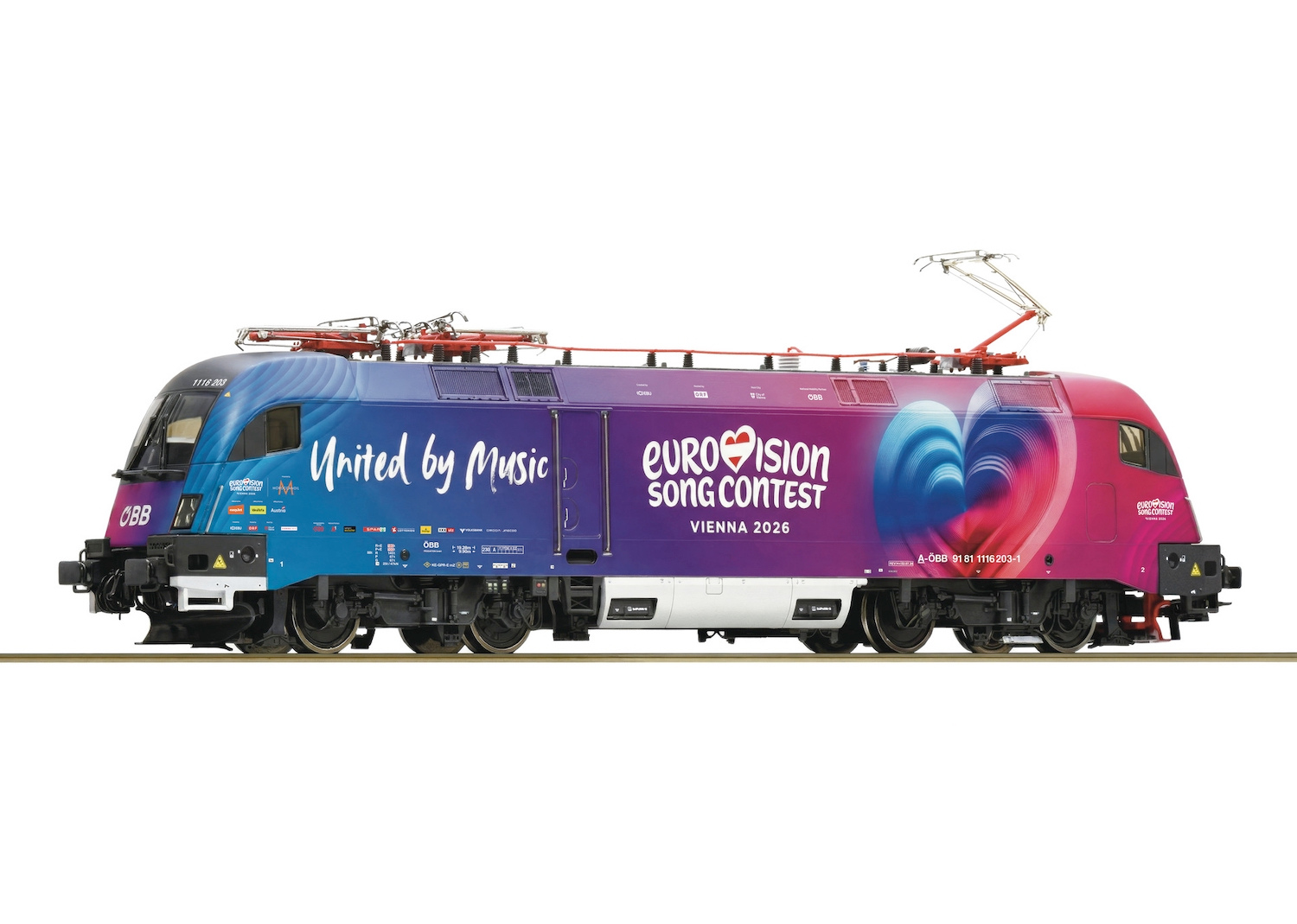 ROCO 7520240 OBB Electric Locomotive 1116 203 Eurovision Song Contest 2026
