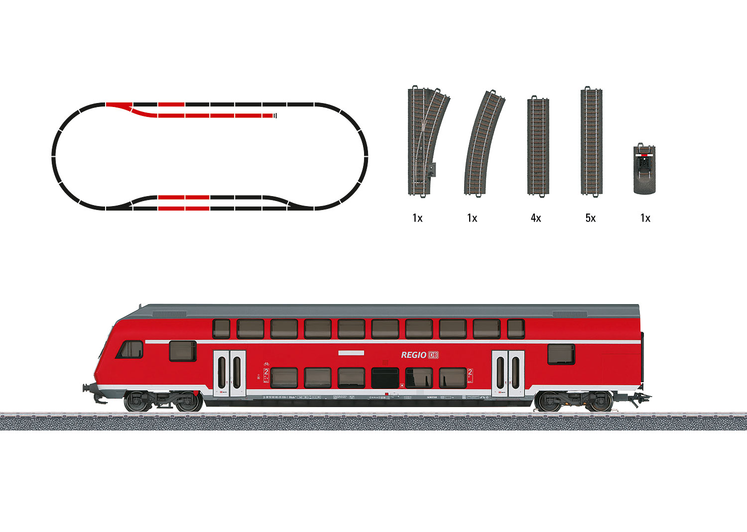 Marklin 78479 Regional Express Theme Extension Set - V2