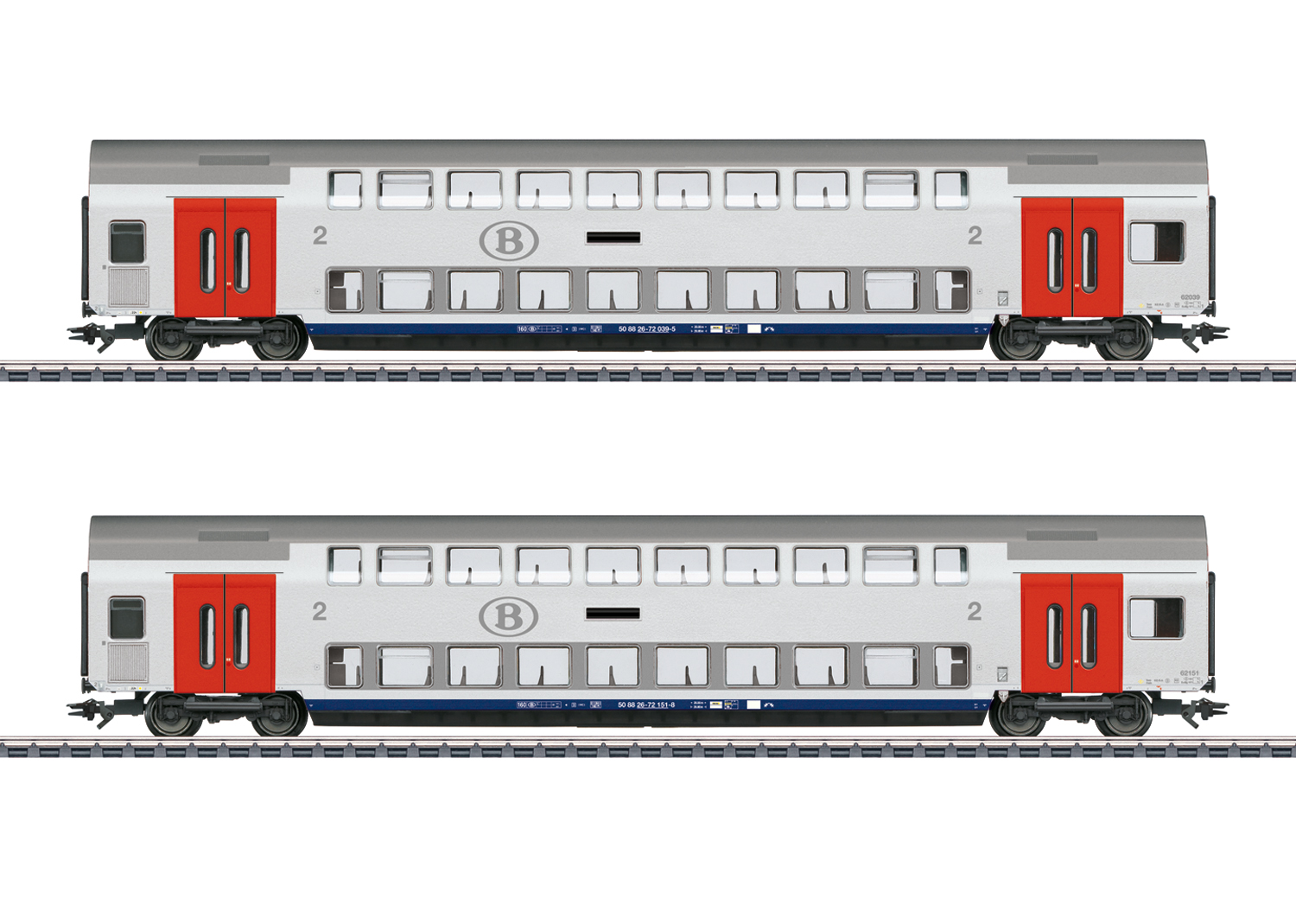 SNCB Bi-Level Car Set