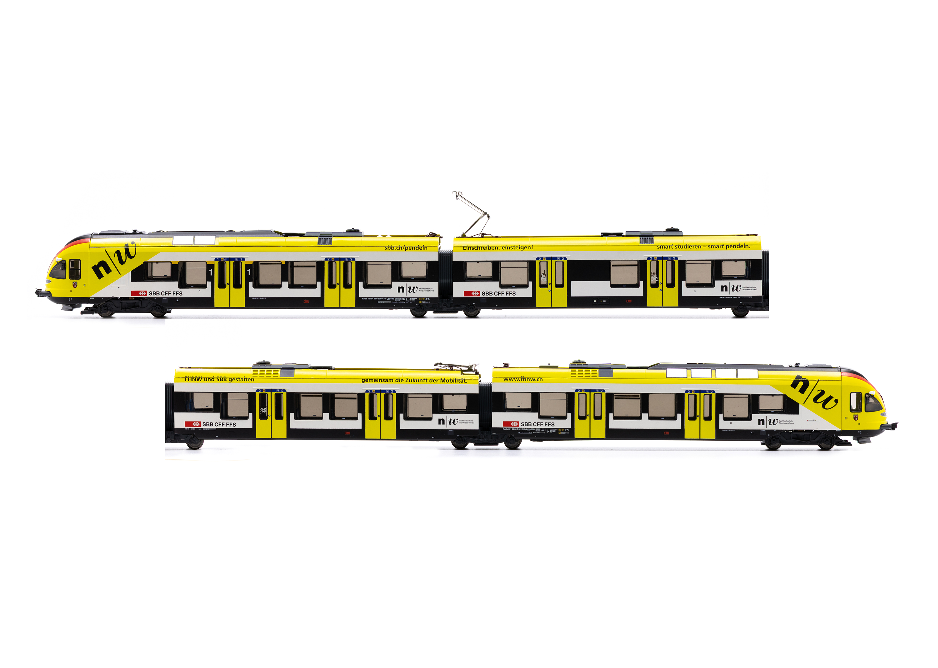 Liliput L133868 SBB FLIRT RABe 521 017 FHNW “Muttenz” AC / 3-Rail - V2
