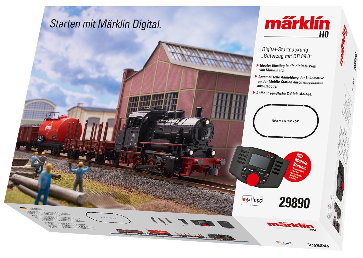 Marklin 29890 Freight Train with a Class 89.0 Digital Starter Set - V2