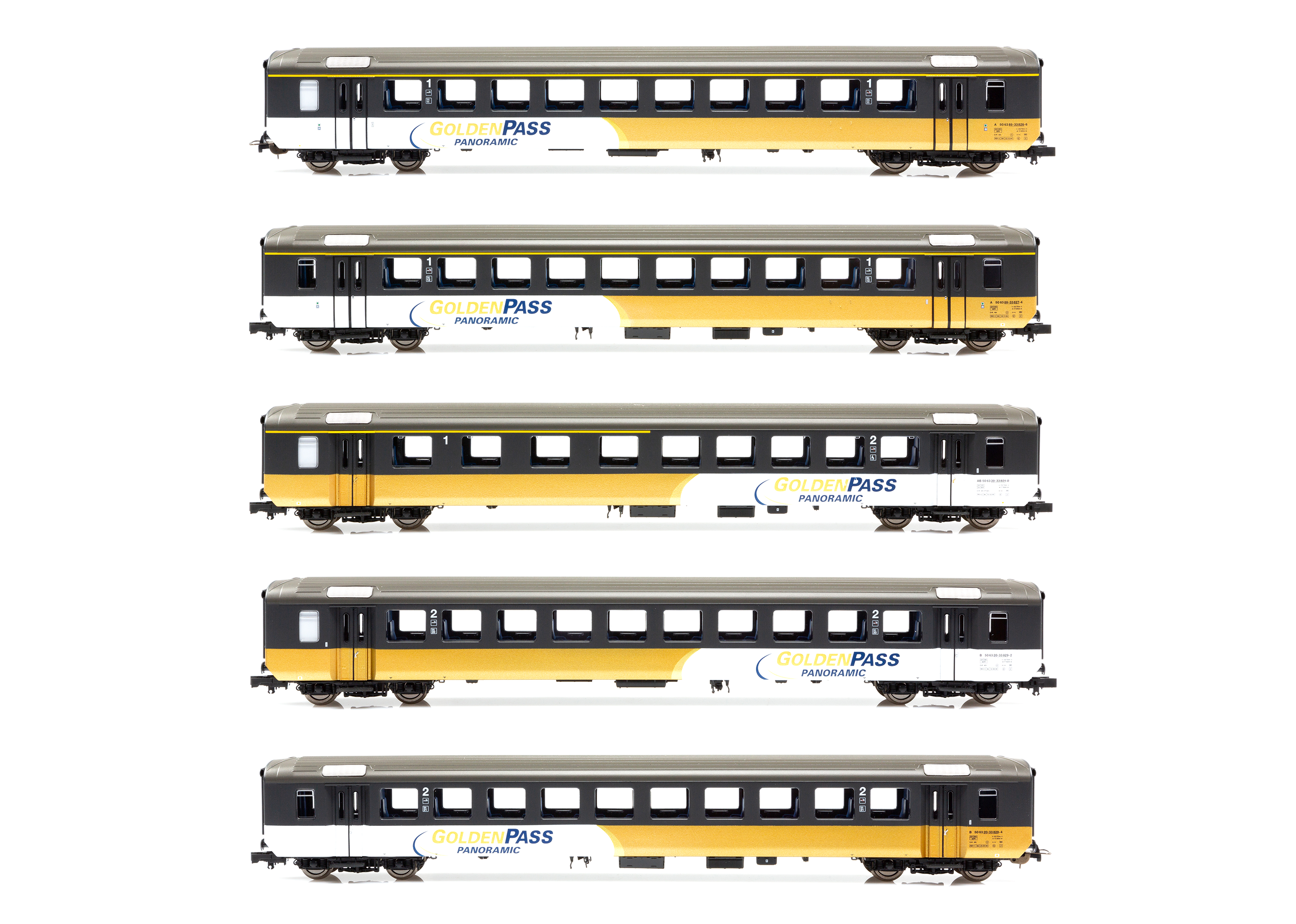 BLS GoldenPass Panoramic 5-Car Set