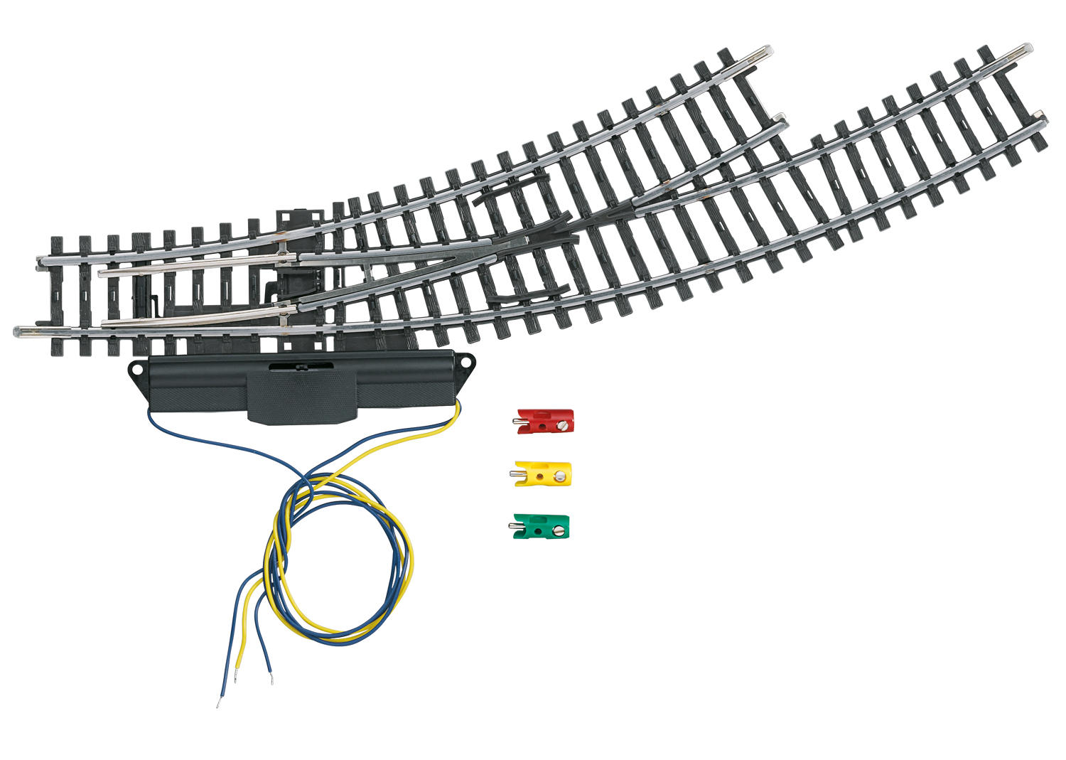 K Track Left Curved Turnout Outer Curve 30° in the Parallel Curve Spacing of 64.6 mm / 2-1/2\