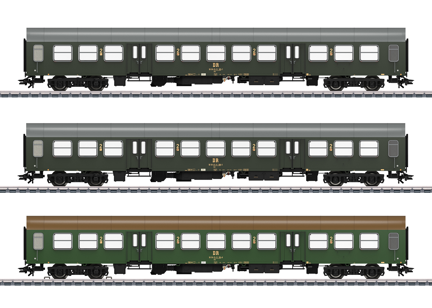 Marklin 42580 Halberstadt Center Entry Car Passenger Car Set - V2